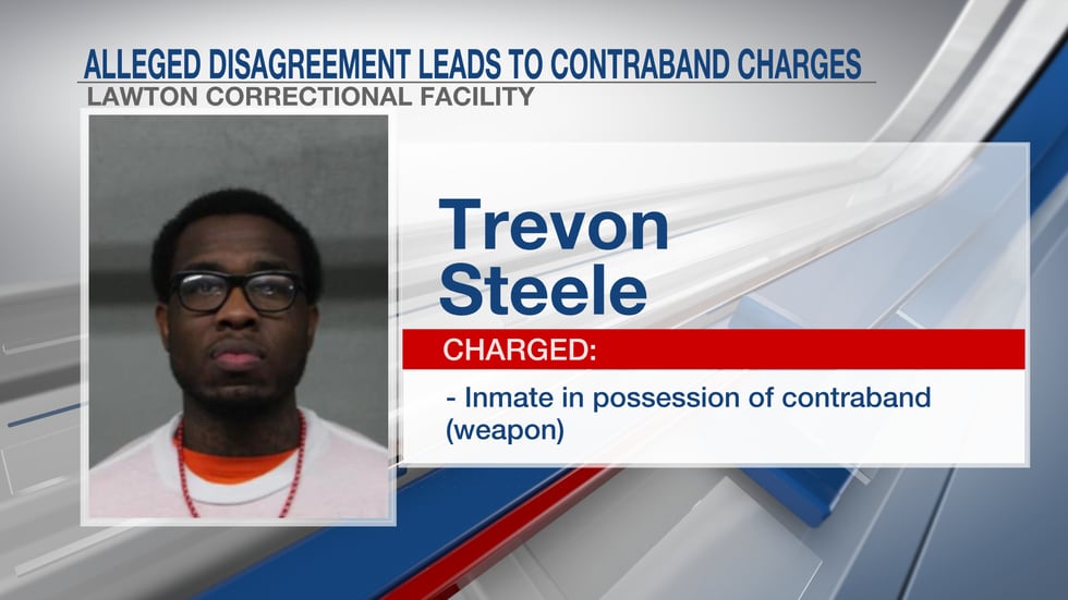 Trevon Steele, charged with possession of contraband