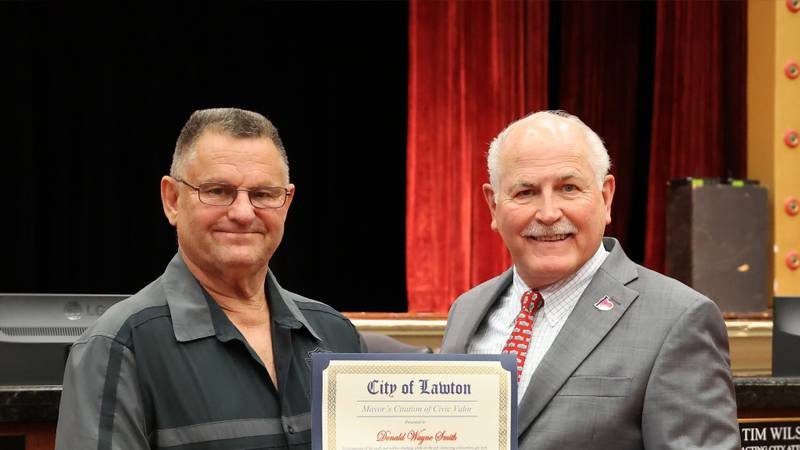 Donald Wayne Smith receives Citation of Civic Valor