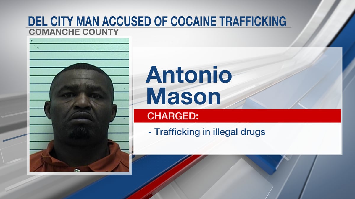 Mason allegedly had 77 grams of cocaine in his vehicle.