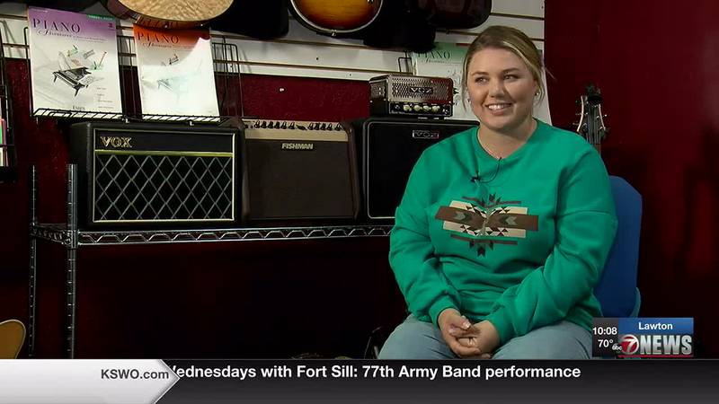 7News Producer Cade Taylor sat down with Dani Carson, a Lawton native and aspiring musician, to...